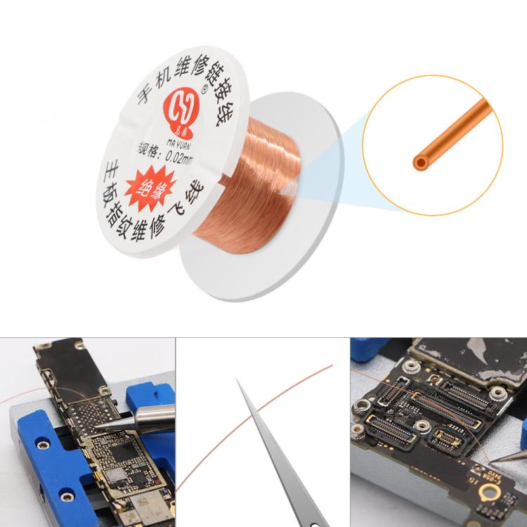 Insulation Circuit Board BGA Soldering Conductor Wire, Model:0.02mm