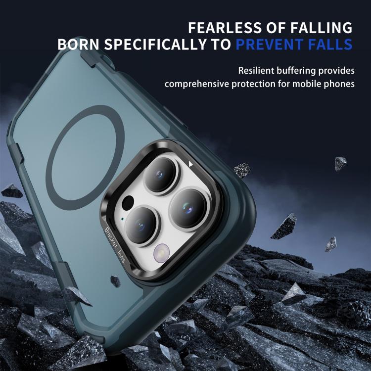 For iPhone 16 Pro Max Defend 3 in 1 Rugged MagSafe Magnetic Holder Phone Case