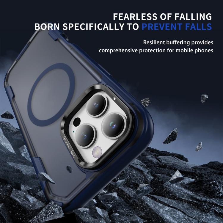For iPhone 16 Pro Max Defend 3 in 1 Rugged MagSafe Magnetic Holder Phone Case