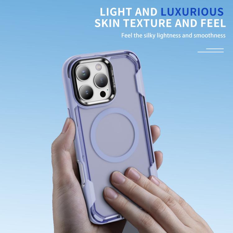 For iPhone 16 Pro Max Defend 3 in 1 Rugged MagSafe Magnetic Holder Phone Case