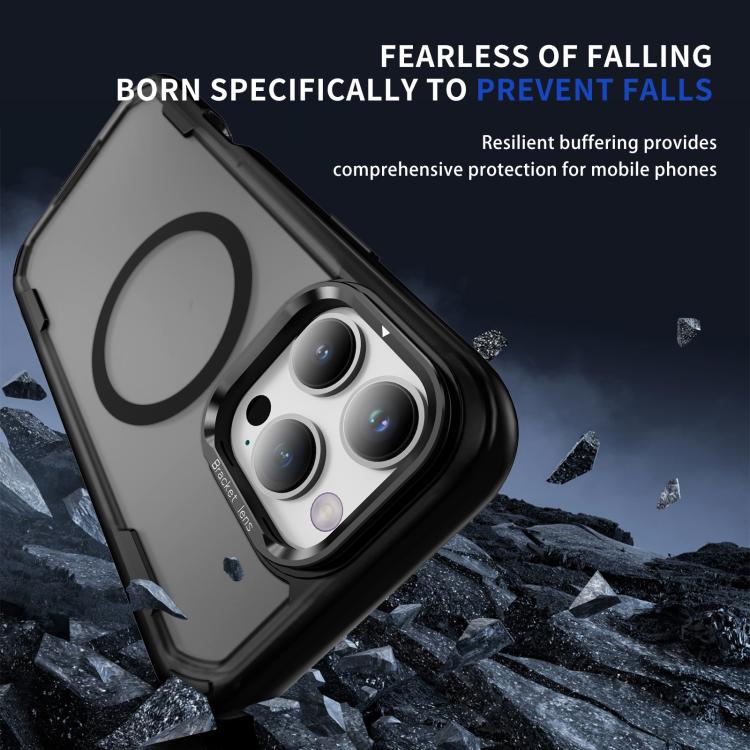 For iPhone 16 Pro Defend 3 in 1 Rugged MagSafe Magnetic Holder Phone Case