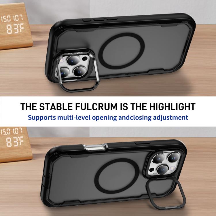For iPhone 16 Pro Defend 3 in 1 Rugged MagSafe Magnetic Holder Phone Case