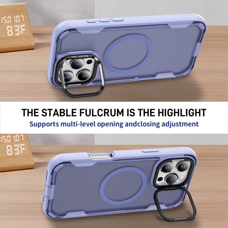 For iPhone 16 Pro Defend 3 in 1 Rugged MagSafe Magnetic Holder Phone Case