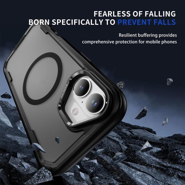 For iPhone 16 Plus Defend 3 in 1 Rugged MagSafe Magnetic Holder Phone Case