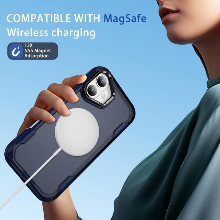 For iPhone 16 Defend 3 in 1 Rugged MagSafe Magnetic Holder Phone Case