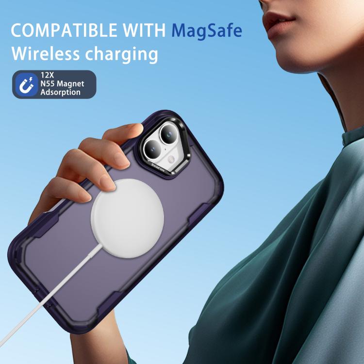 For iPhone 16 Defend 3 in 1 Rugged MagSafe Magnetic Holder Phone Case