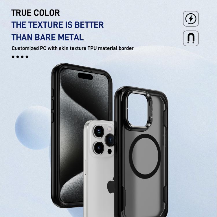For iPhone 15 Pro Max Defend 3 in 1 Rugged MagSafe Magnetic Holder Phone Case