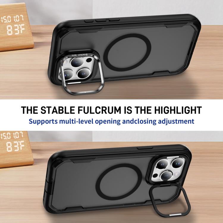 For iPhone 15 Pro Max Defend 3 in 1 Rugged MagSafe Magnetic Holder Phone Case