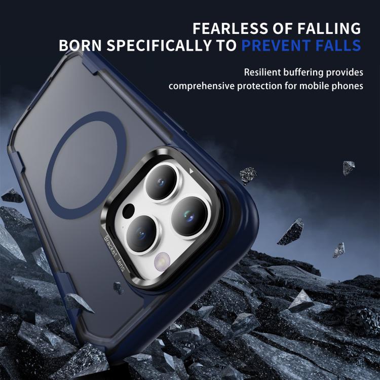 For iPhone 15 Pro Max Defend 3 in 1 Rugged MagSafe Magnetic Holder Phone Case