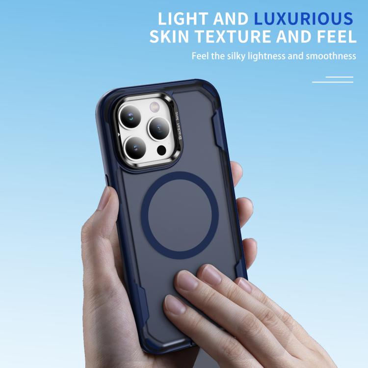 For iPhone 15 Pro Max Defend 3 in 1 Rugged MagSafe Magnetic Holder Phone Case