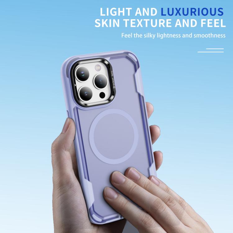 For iPhone 15 Pro Max Defend 3 in 1 Rugged MagSafe Magnetic Holder Phone Case