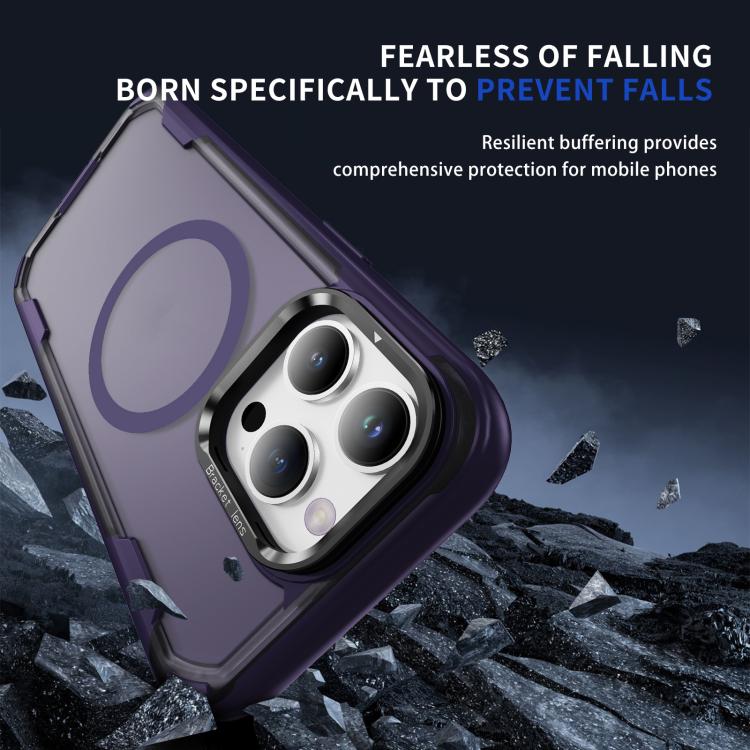For iPhone 15 Pro Max Defend 3 in 1 Rugged MagSafe Magnetic Holder Phone Case