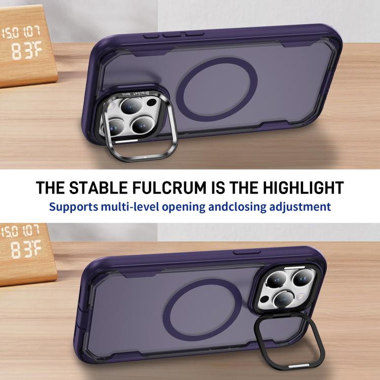 For iPhone 15 Pro Max Defend 3 in 1 Rugged MagSafe Magnetic Holder Phone Case