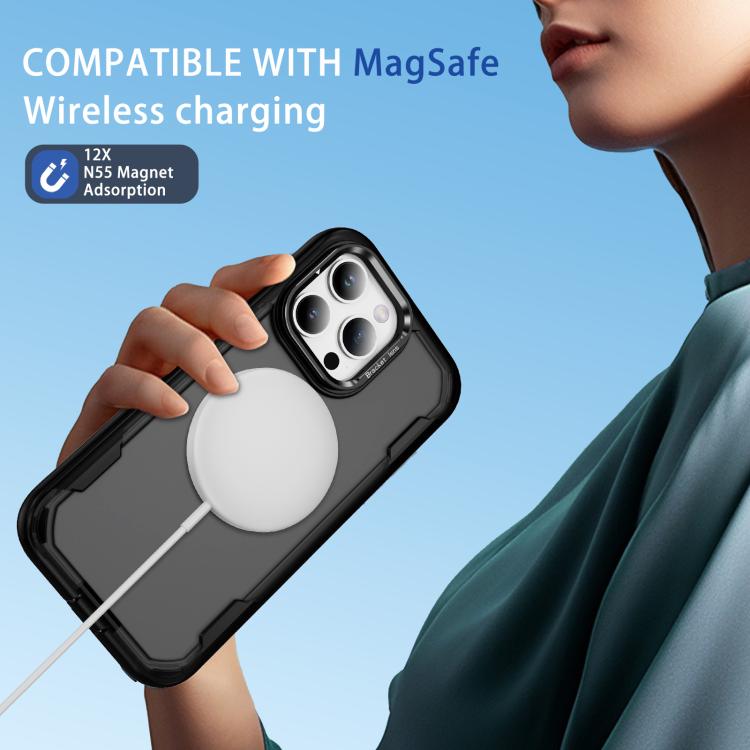 For iPhone 15 Pro Defend 3 in 1 Rugged MagSafe Magnetic Holder Phone Case