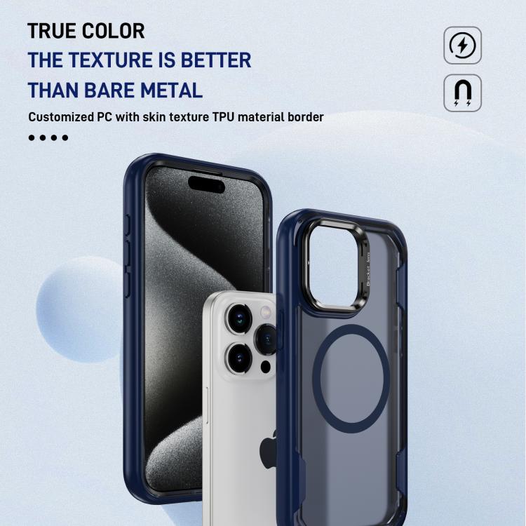 For iPhone 15 Pro Defend 3 in 1 Rugged MagSafe Magnetic Holder Phone Case