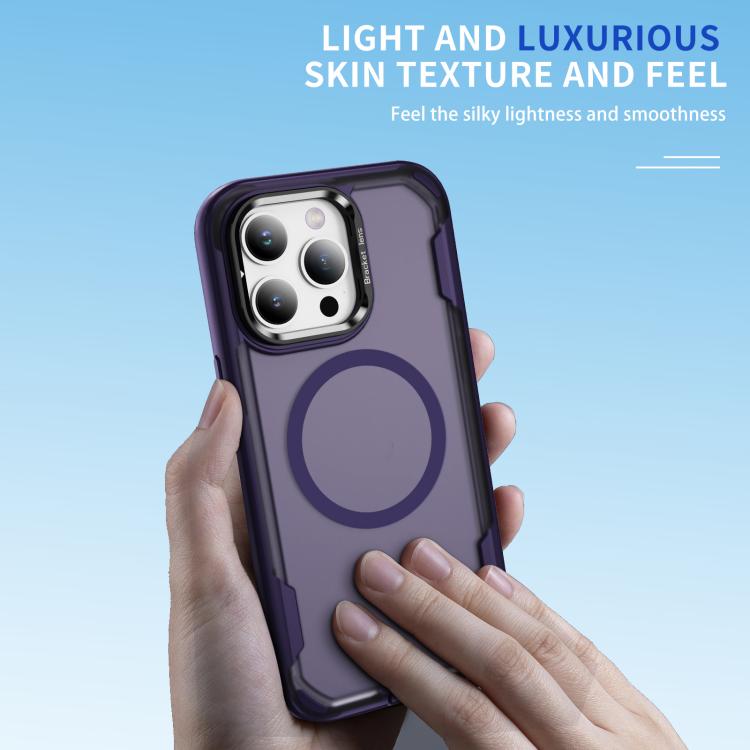 For iPhone 15 Pro Defend 3 in 1 Rugged MagSafe Magnetic Holder Phone Case
