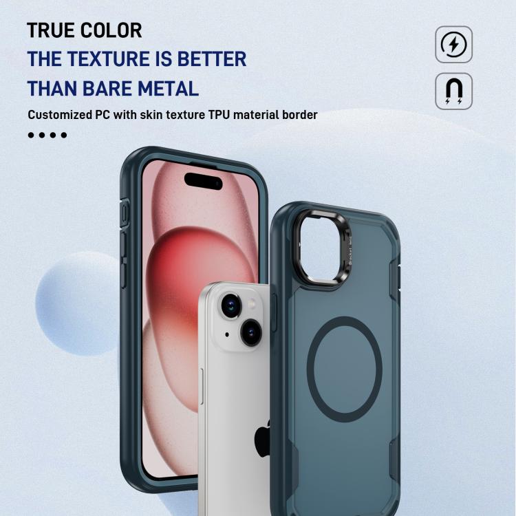 For iPhone 15 Plus Defend 3 in 1 Rugged MagSafe Magnetic Holder Phone Case