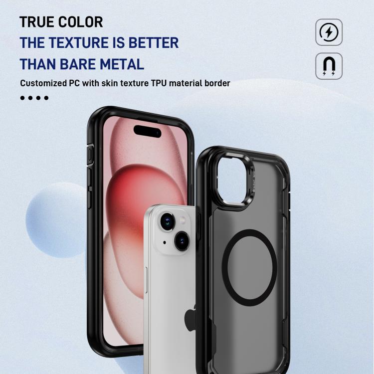 For iPhone 15 Defend 3 in 1 Rugged MagSafe Magnetic Holder Phone Case