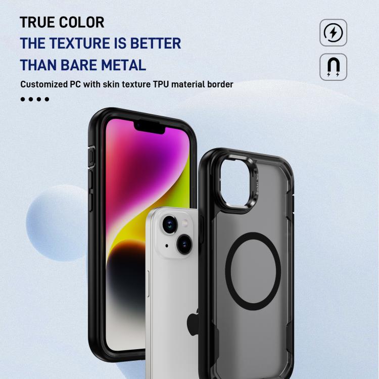 For iPhone 14 Plus Defend 3 in 1 Rugged MagSafe Magnetic Holder Phone Case