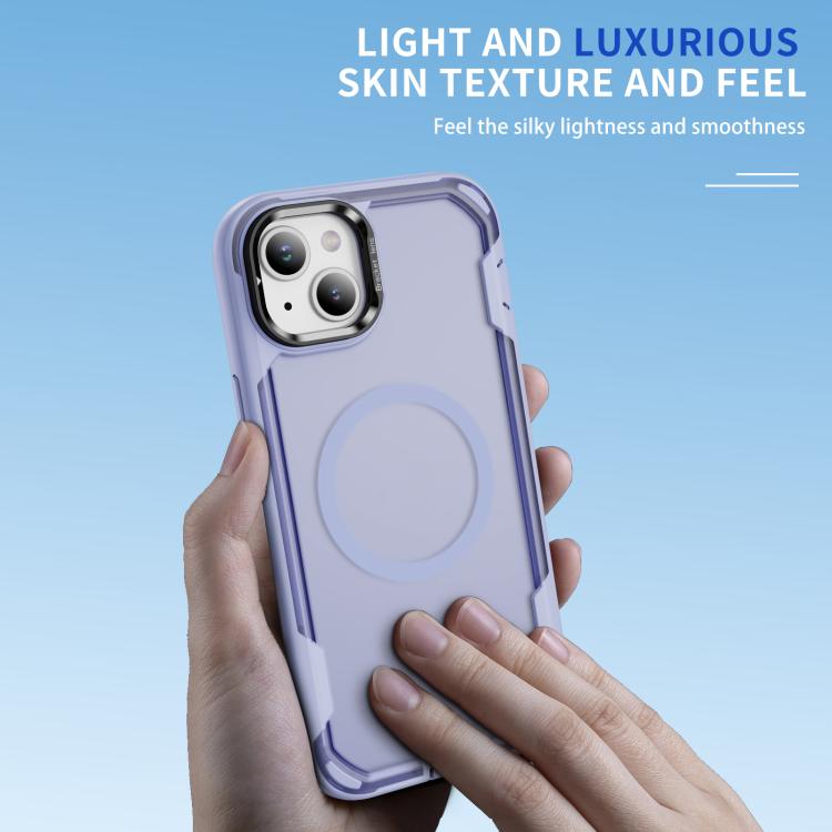 For iPhone 14 Plus Defend 3 in 1 Rugged MagSafe Magnetic Holder Phone Case