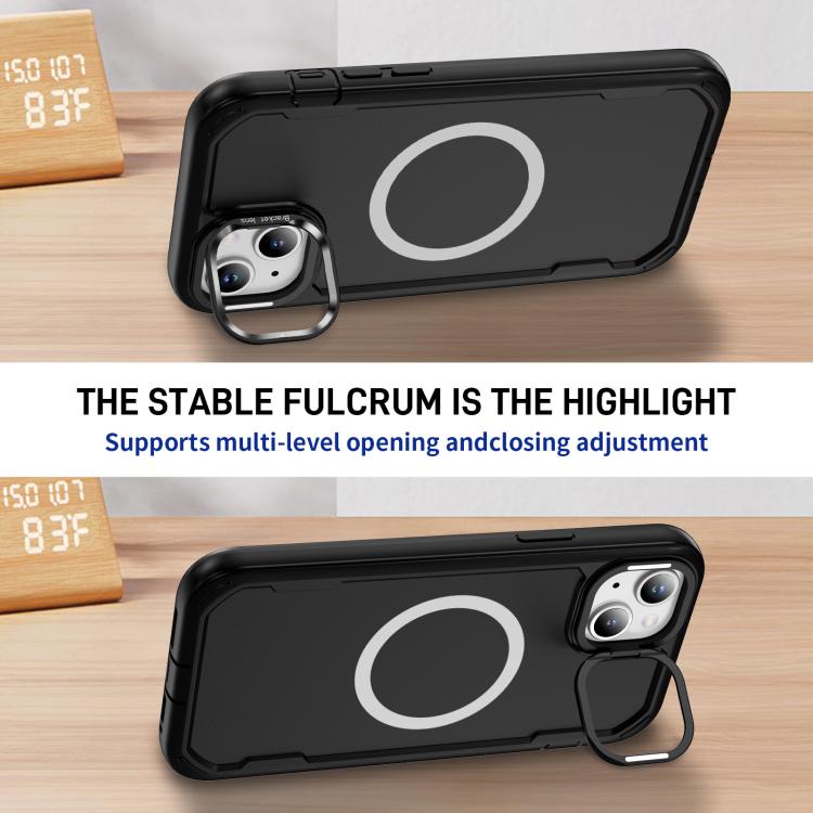 For iPhone 14 Defend 3 in 1 Rugged MagSafe Magnetic Holder Phone Case