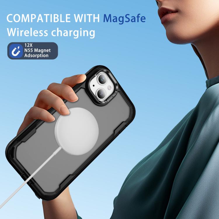 For iPhone 14 Defend 3 in 1 Rugged MagSafe Magnetic Holder Phone Case