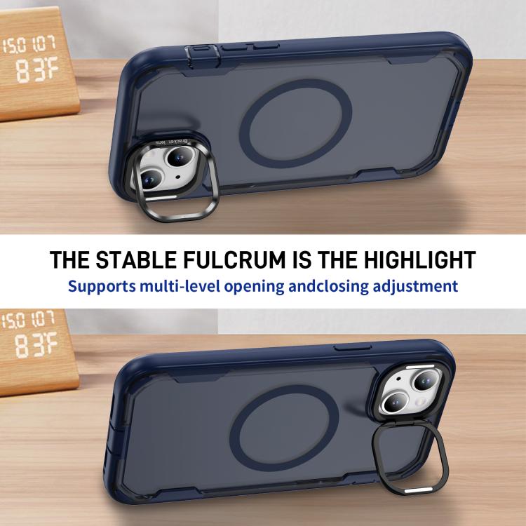 For iPhone 14 Defend 3 in 1 Rugged MagSafe Magnetic Holder Phone Case