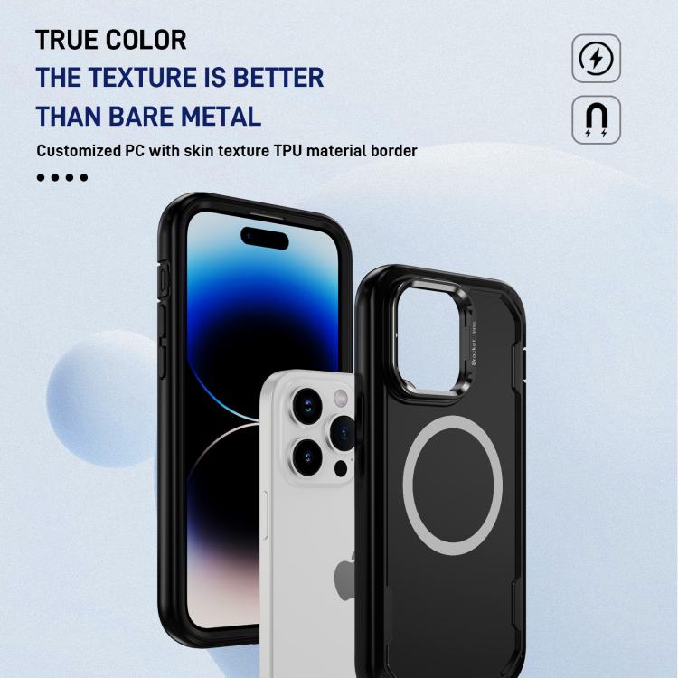 For iPhone 14 Pro Defend 3 in 1 Rugged MagSafe Magnetic Holder Phone Case