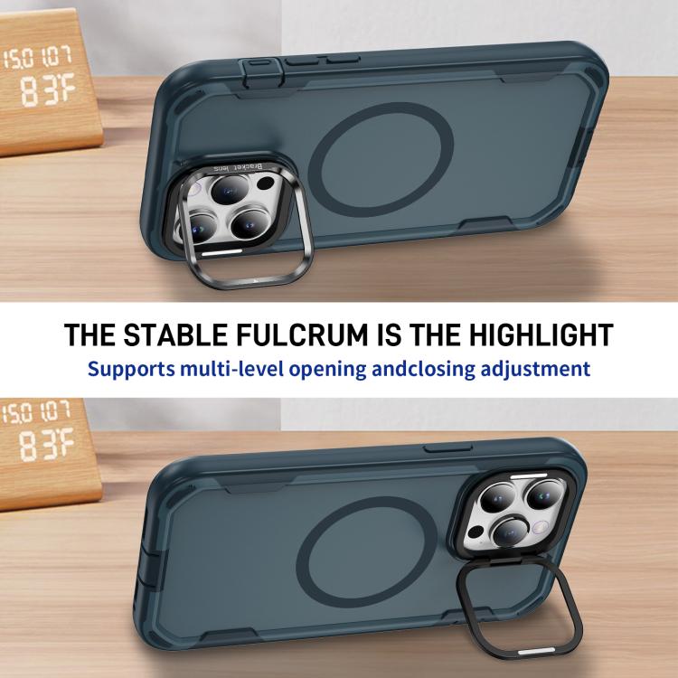 For iPhone 14 Pro Max Defend 3 in 1 Rugged MagSafe Magnetic Holder Phone Case
