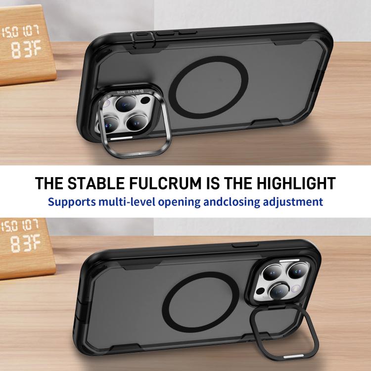 For iPhone 14 Pro Max Defend 3 in 1 Rugged MagSafe Magnetic Holder Phone Case