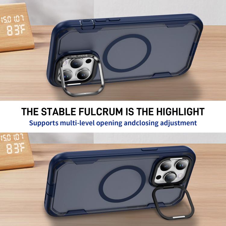 For iPhone 14 Pro Max Defend 3 in 1 Rugged MagSafe Magnetic Holder Phone Case