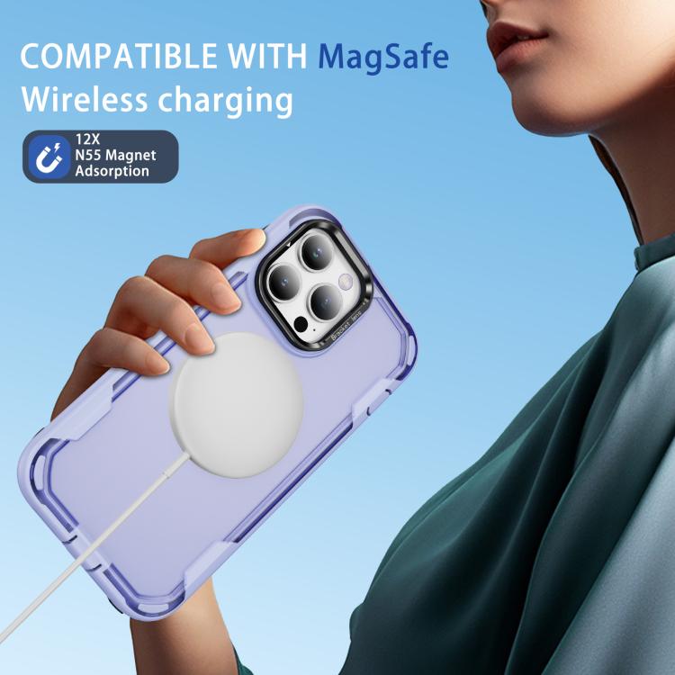 For iPhone 13 Pro Max Defend 3 in 1 Rugged MagSafe Magnetic Holder Phone Case