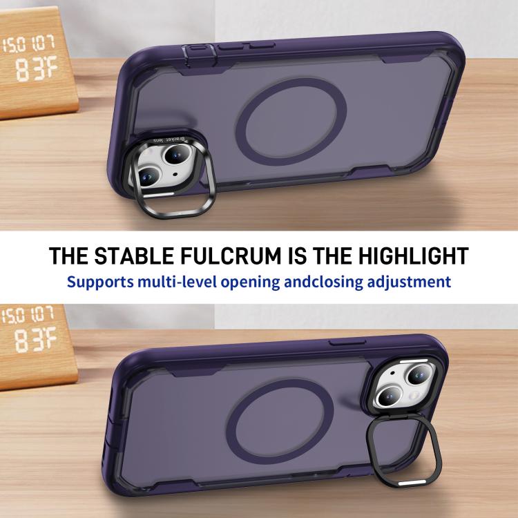For iPhone 13 Defend 3 in 1 Rugged MagSafe Magnetic Holder Phone Case