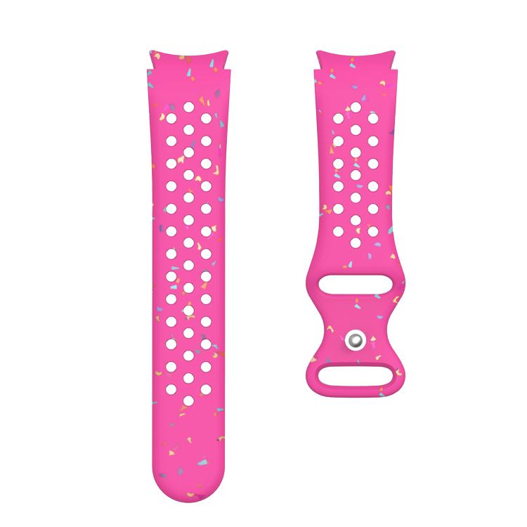 For Samsung Galaxy Watch 7 40 / 44mm Eco-Friendly Granular Colorful Dots Silicone Watch Band