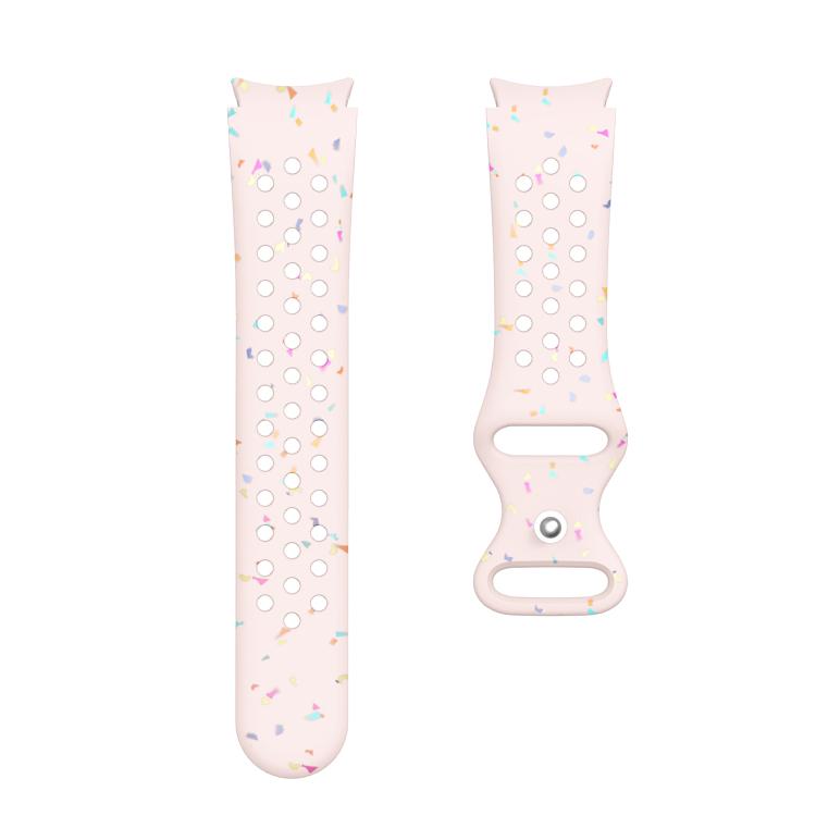 For Samsung Galaxy Watch 7 40 / 44mm Eco-Friendly Granular Colorful Dots Silicone Watch Band