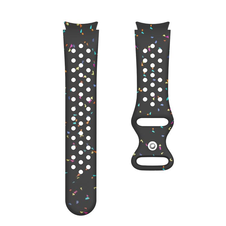 For Samsung Galaxy Watch 7 40 / 44mm Eco-Friendly Granular Colorful Dots Silicone Watch Band