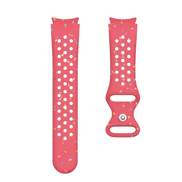 For Samsung Galaxy Watch 7 40 / 44mm Eco-Friendly Granular Colorful Dots Silicone Watch Band
