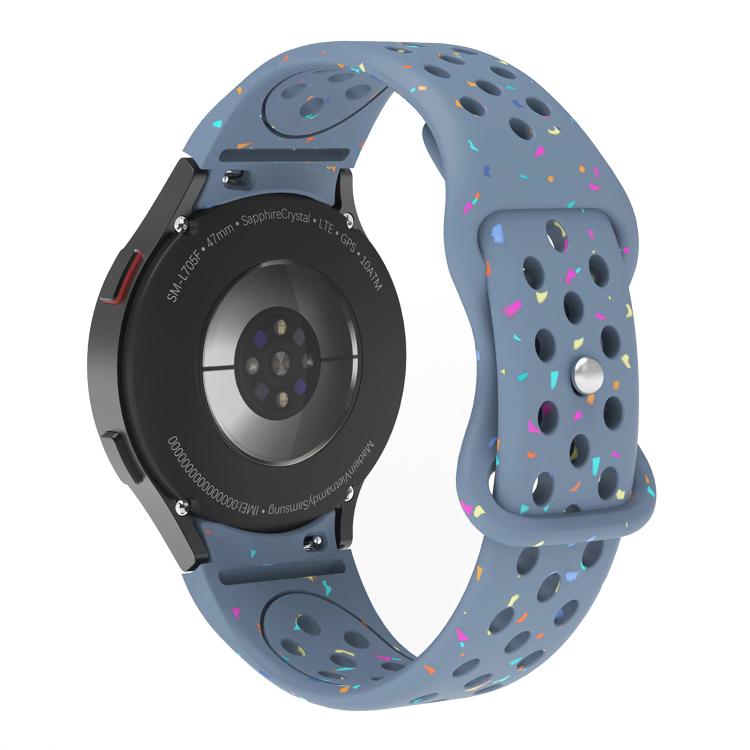 For Samsung Galaxy Watch 7 40 / 44mm Eco-Friendly Granular Colorful Dots Silicone Watch Band