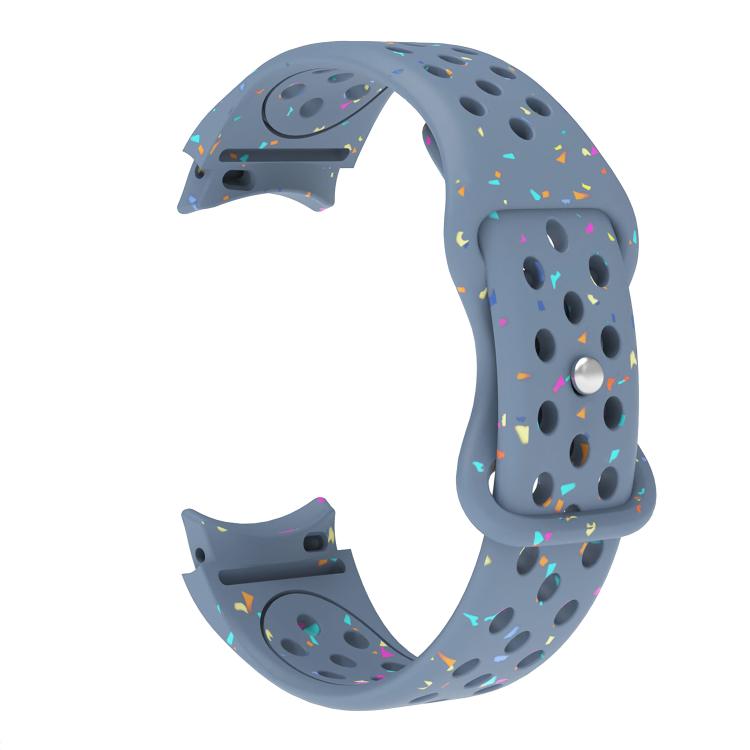 For Samsung Galaxy Watch 7 40 / 44mm Eco-Friendly Granular Colorful Dots Silicone Watch Band