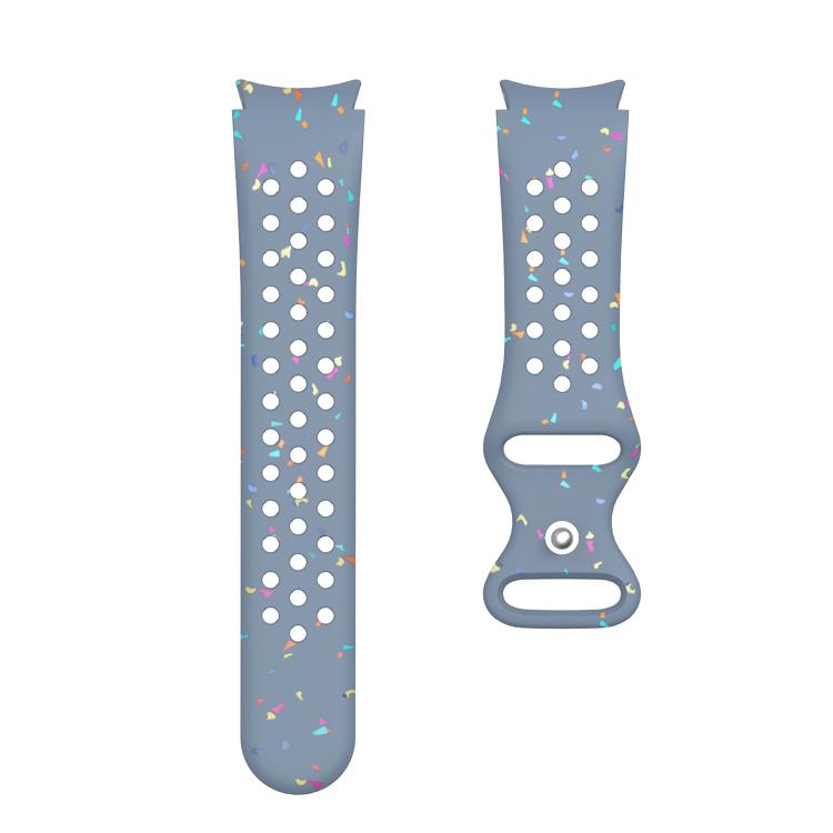 For Samsung Galaxy Watch 7 40 / 44mm Eco-Friendly Granular Colorful Dots Silicone Watch Band