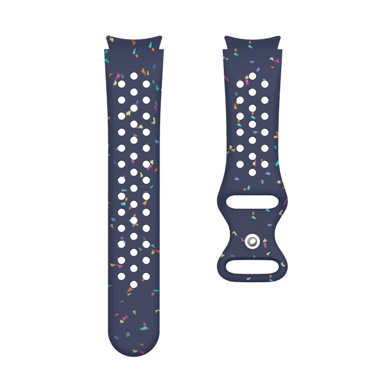 For Samsung Galaxy Watch 7 40 / 44mm Eco-Friendly Granular Colorful Dots Silicone Watch Band