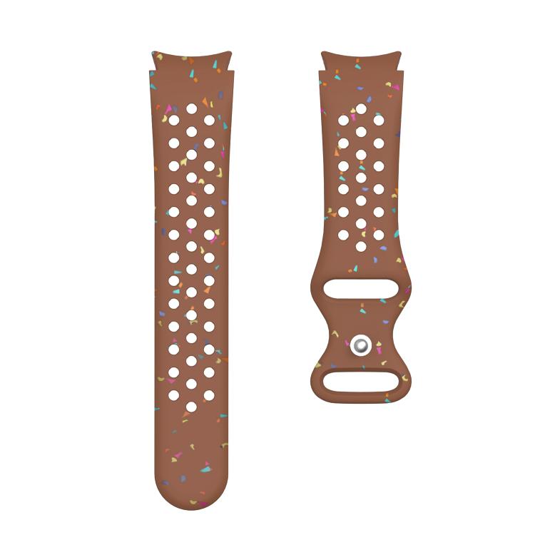 For Samsung Galaxy Watch 7 40 / 44mm Eco-Friendly Granular Colorful Dots Silicone Watch Band