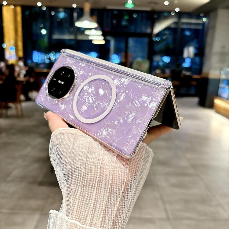 For Huawei Mate X5 Magnetic Axis Pearlescent Shell Texture MagSafe Phone Case