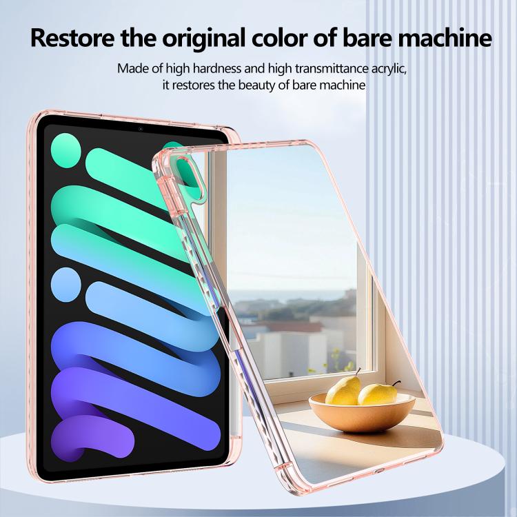 For iPad 2025 / 2022 Mirror Acrylic Single Back Tablet Case with Pen Slot
