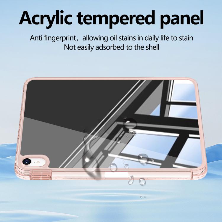 For iPad 2025 / 2022 Mirror Acrylic Single Back Tablet Case with Pen Slot