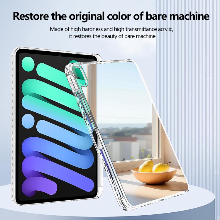 For iPad 2025 / 2022 Mirror Acrylic Single Back Tablet Case with Pen Slot