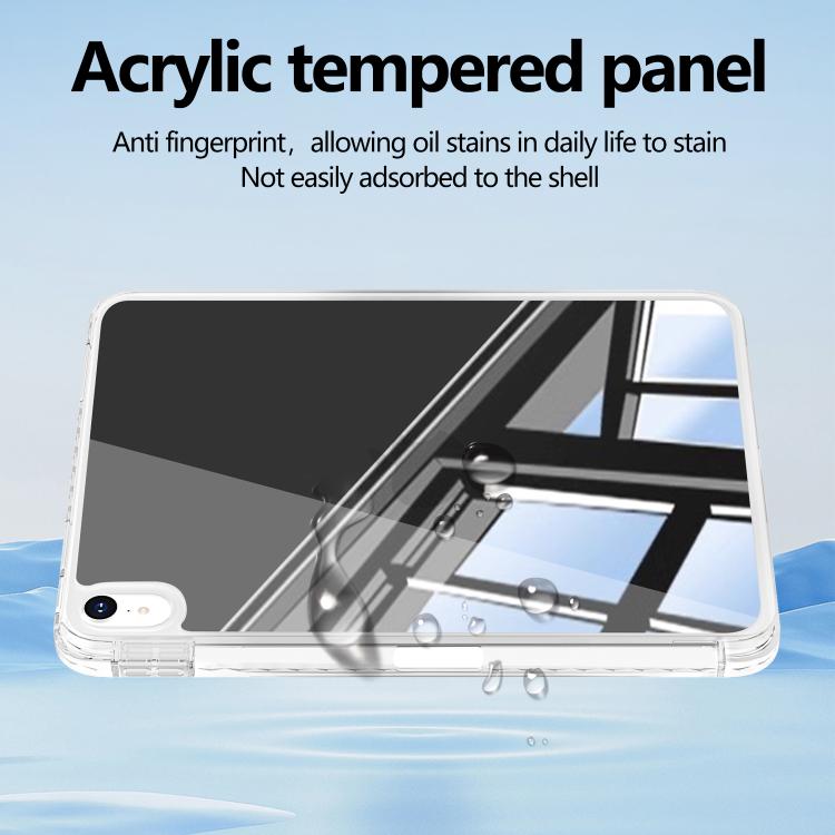 For iPad 2025 / 2022 Mirror Acrylic Single Back Tablet Case with Pen Slot