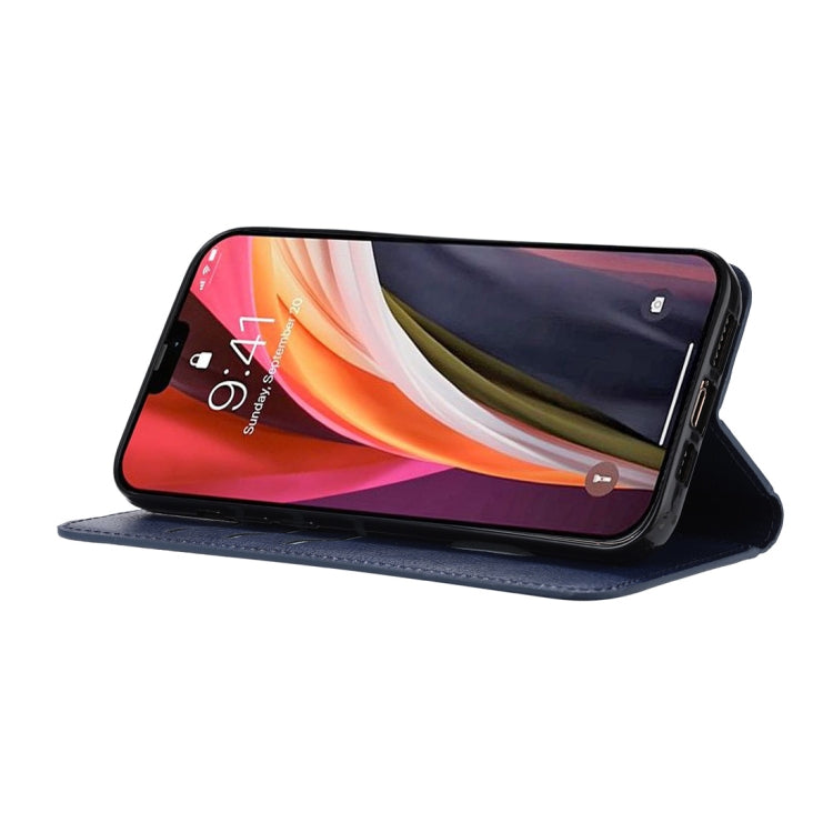 For iPhone 12 mini Magnetic Horizontal Flip Leather Case with Holder & Card Slots & Wallet