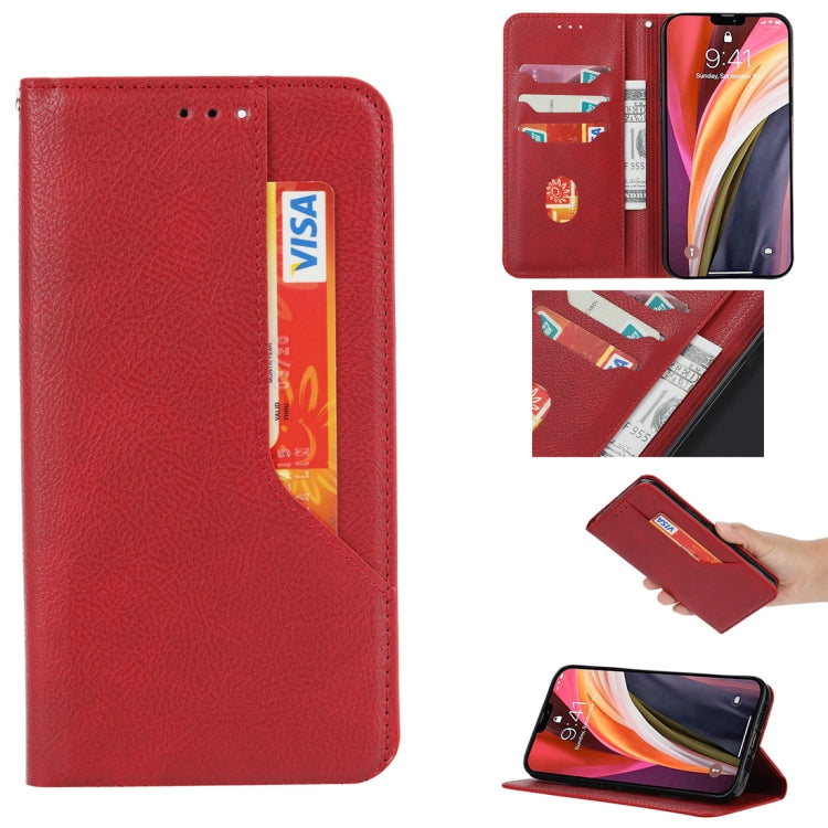 For iPhone 12 mini Magnetic Horizontal Flip Leather Case with Holder & Card Slots & Wallet