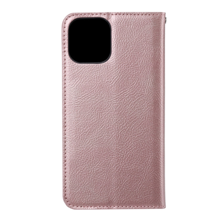 For iPhone 12 / 12 Pro Magnetic Horizontal Flip Leather Case with Holder & Card Slots & Wallet